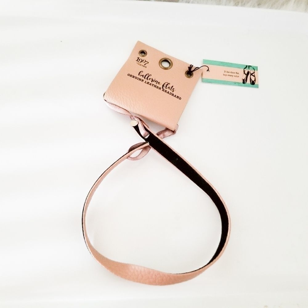 Ballerina flats genuine leather headband